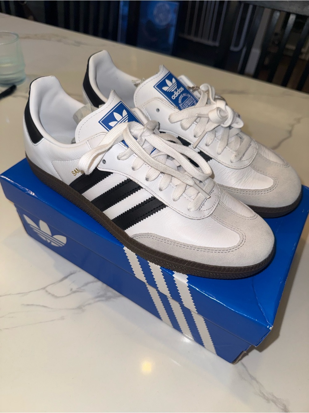 adidas Samba OG Men’s Sneakers - White / Black / Brown Sole